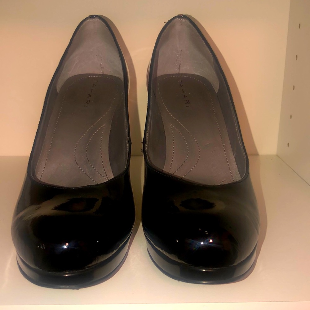 Black Patent heels. Platform. Gently worn